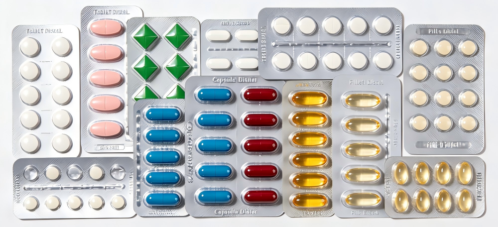Máquina empacadora de blister de medicamentos